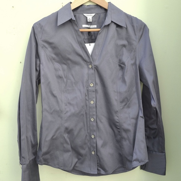 Women's Button Down Calvin Klein Shirt - Picture 1 of 6